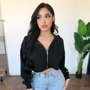 OOTDFASH cropped hoodie